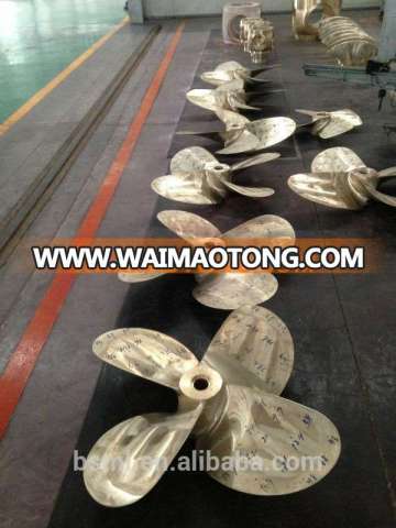 marine bronze boat underwater small marine propeller